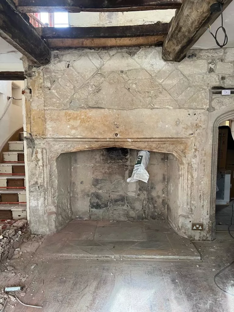 starre manor fireplace restoration