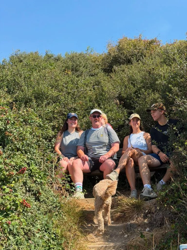seating bench on beer to branscombe walk 