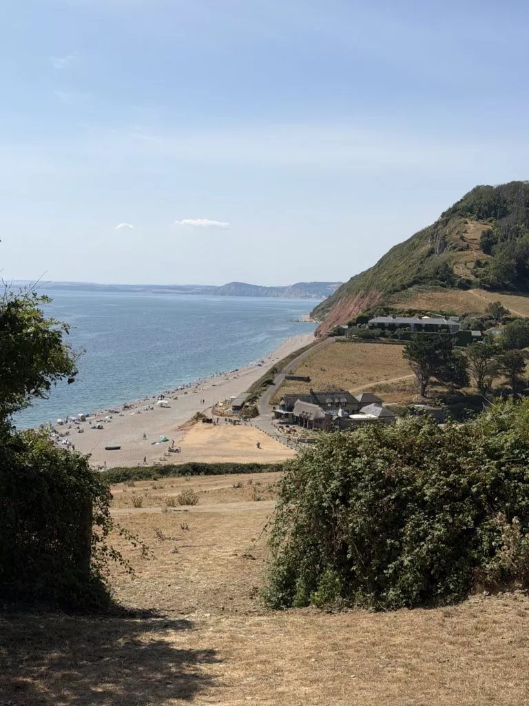 branscombe beach on the beer to branscombe path